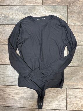 Abercrombie & Fitch Men’s Black Long-Sleeve Bodysuit Top